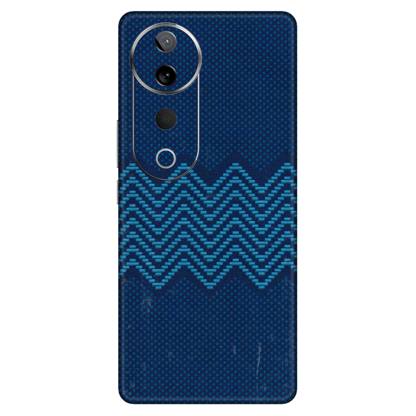 VIVO Z/V/X/T/U/S Series Phone Skins (All Models) - Blue Sober Waves - 3D Embossed Finish (L-306) Vivo T3 Ultra (5G)