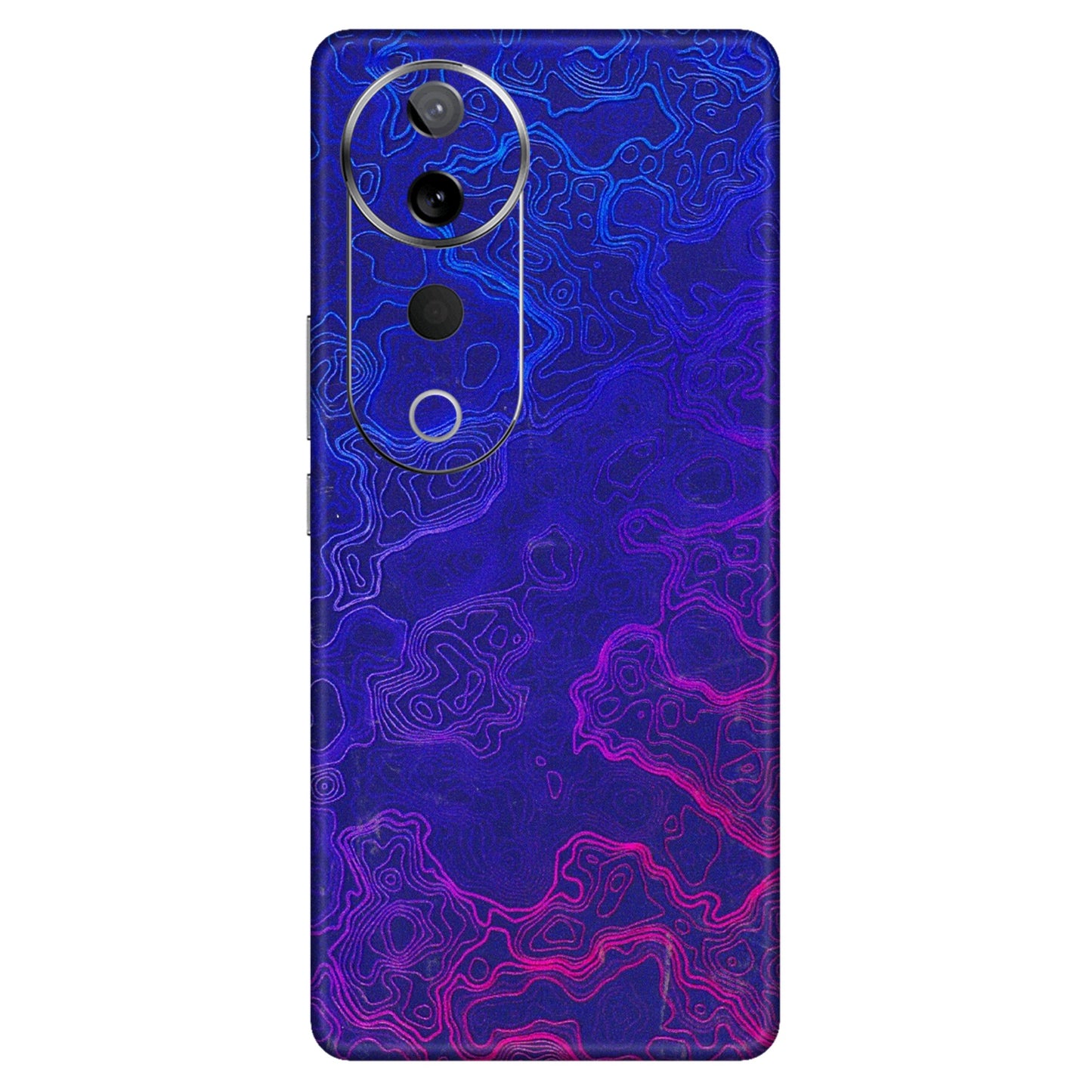 VIVO Z/V/X/T/U/S Series Phone Skins (All Models) - Purple Ripples Swirl - 3D Embossed Finish (L-314) Vivo T3 Ultra (5G)