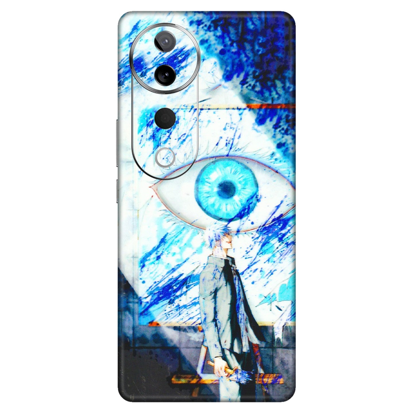 VIVO Z/V/X/T/U/S Series Phone Skins (All Models) - Anime Sea Blue Eye - 3D Embossed Finish (L-318) Vivo T3 Ultra (5G)
