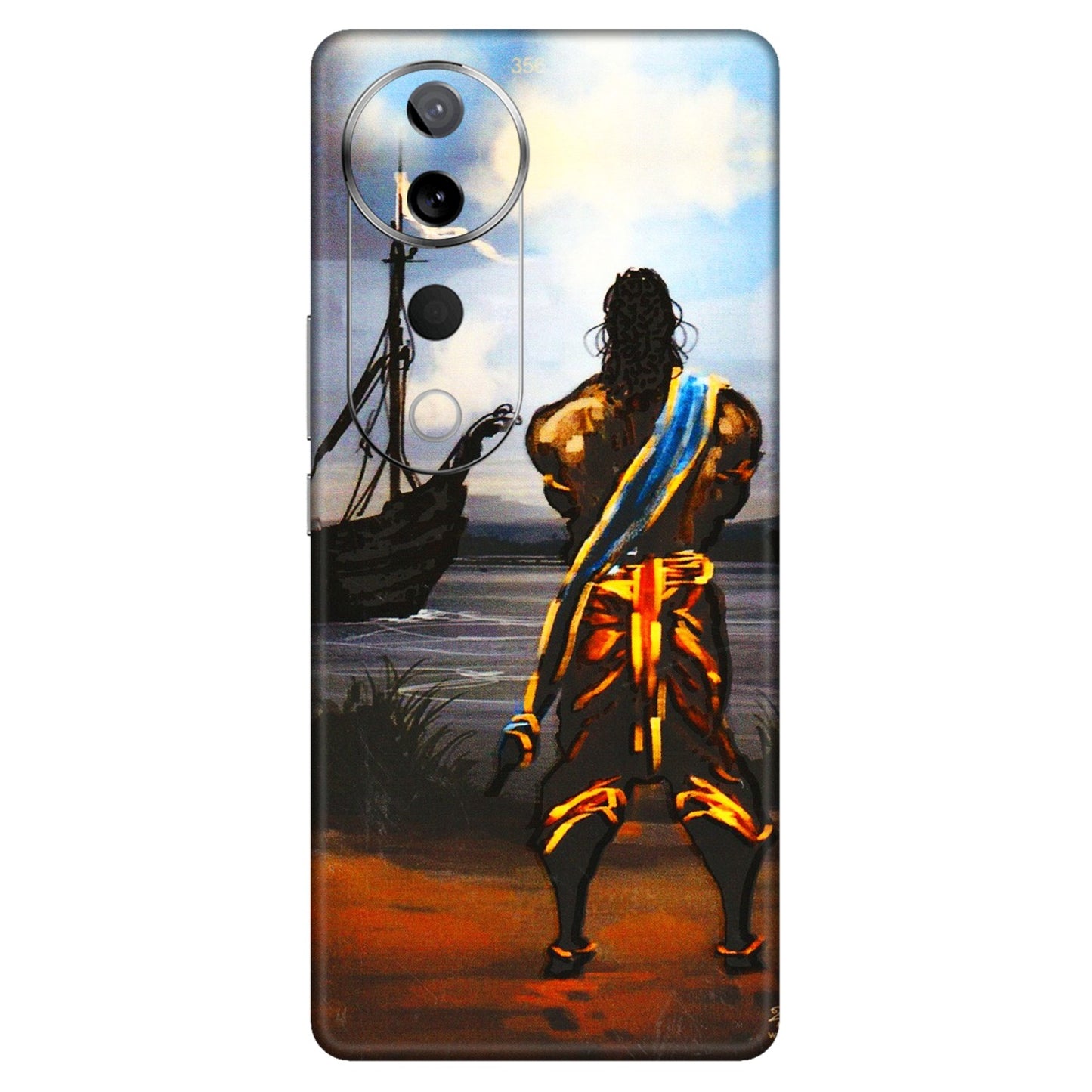 VIVO Z/V/X/T/U/S Series Phone Skins (All Models) - Heavenly God Figure - 3D Embossed Finish (L-34) Vivo T3 Ultra (5G)