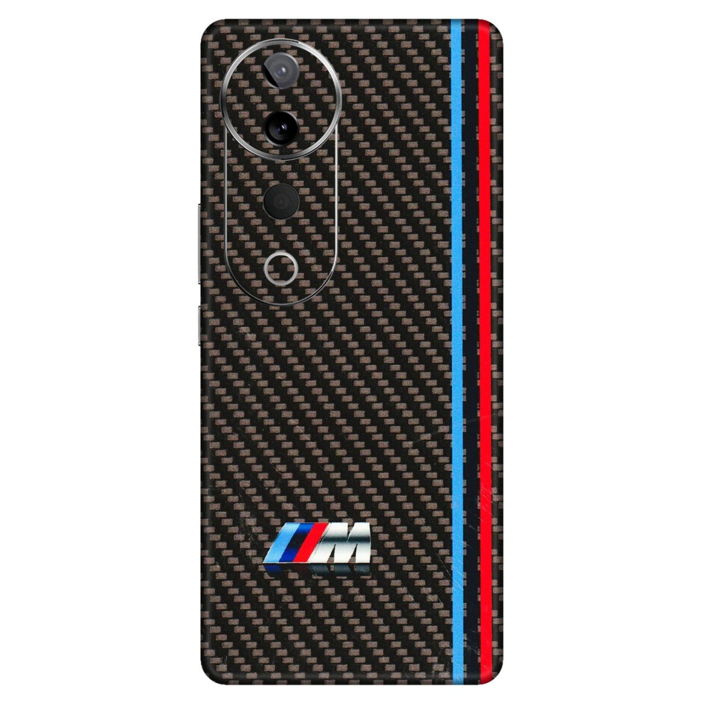 VIVO Z/V/X/T/U/S Series Phone Skins (All Models) - BM Carbon Fiber Feels - 3D Embossed Finish (L-38) Vivo T3 Ultra (5G)