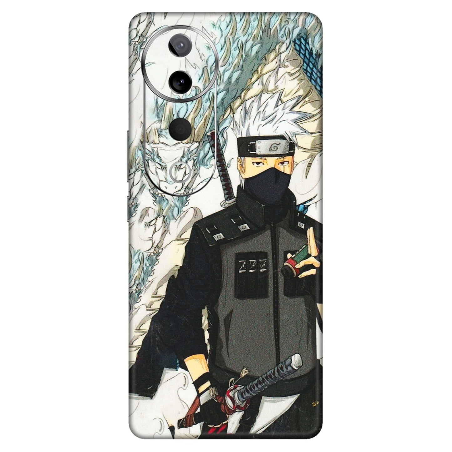 VIVO Z/V/X/T/U/S Series Phone Skins (All Models) - Kakashi Hatake Naruto Anime - 3D Embossed Finish (L-46) Vivo T3 Ultra (5G)