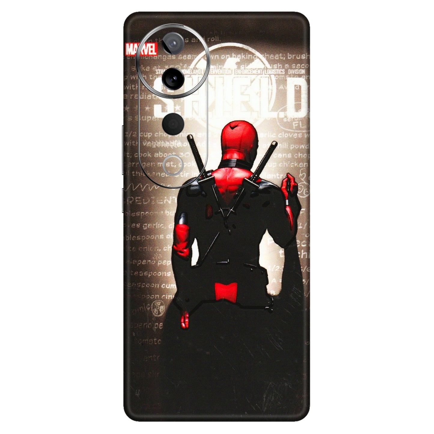 VIVO Z/V/X/T/U/S Series Phone Skins (All Models) - Deadpool - 3D Embossed Finish (L-56) Vivo T3 Ultra (5G)