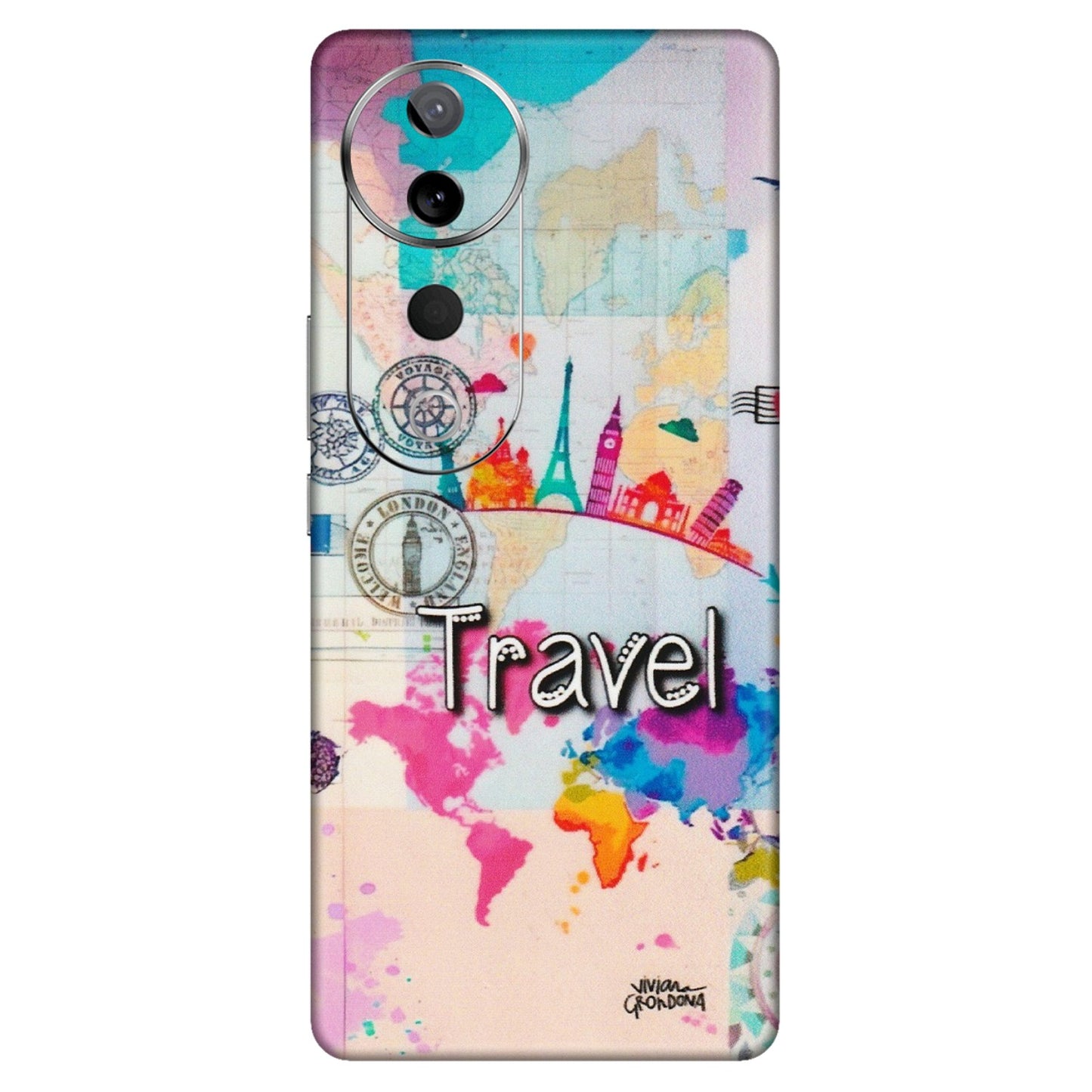 VIVO Z/V/X/T/U/S Series Phone Skins (All Models) - Travel The Wonders - Matte Finish (M-108) Vivo T3 Ultra (5G)