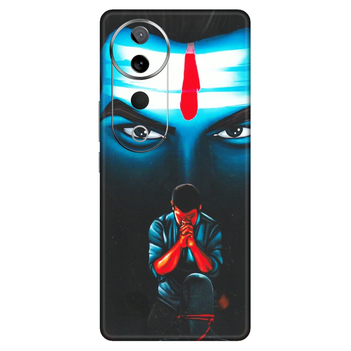 VIVO Z/V/X/T/U/S Series Phone Skins (All Models) - Mahakal Bhakt - Matte Finish (M-112) Vivo T3 Ultra (5G)