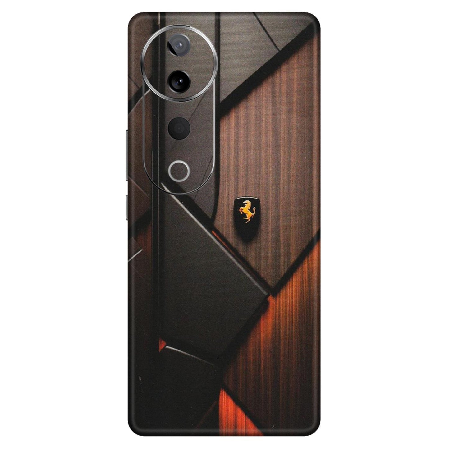 VIVO Z/V/X/T/U/S Series Phone Skins (All Models) - Lambo Beauty Wood Pattern Sober - Matte Finish (M-51) Vivo T3 Ultra (5G)