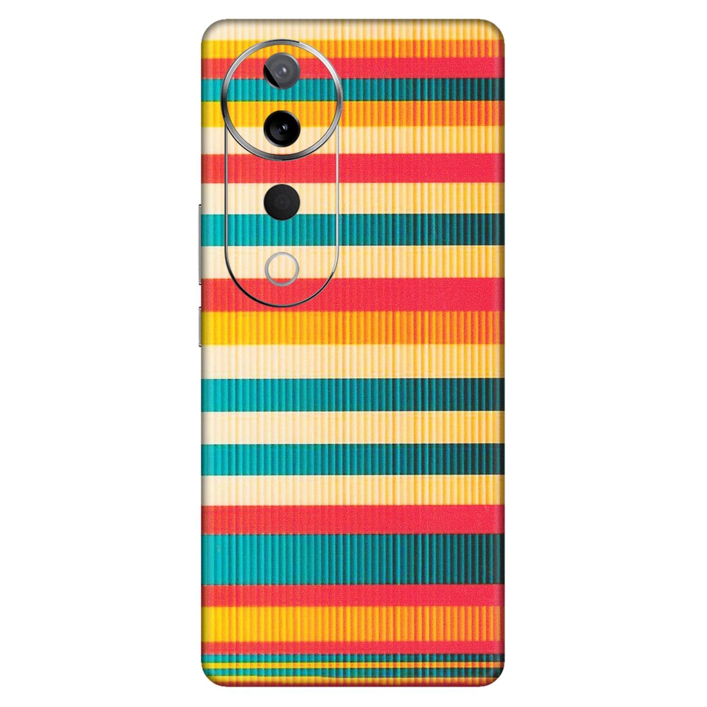 VIVO Z/V/X/T/U/S Series Phone Skins (All Models) - Colourful Stripes Soothing Effect - Matte Finish (M-86) Vivo T3 Ultra (5G)