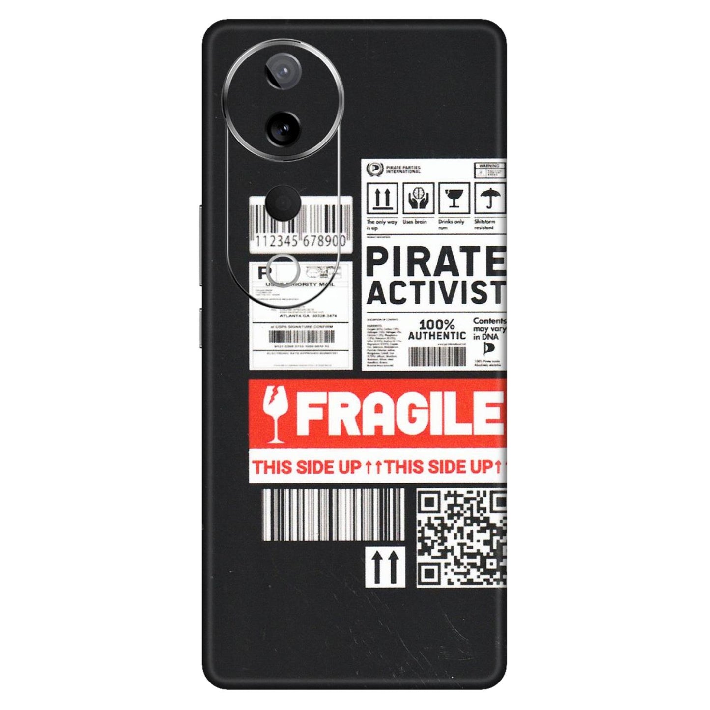 VIVO Z/V/X/T/U/S Series Phone Skins (All Models) - Handle With Care - Matte Finish (M-99) Vivo T3 Ultra (5G)