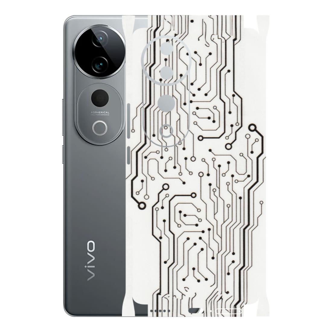 VIVO Z/V/X/T/U/S Series Phone Skins (All Models) - Tech Circuits - Transparent Finish (T-03) Vivo T3 Ultra (5G)