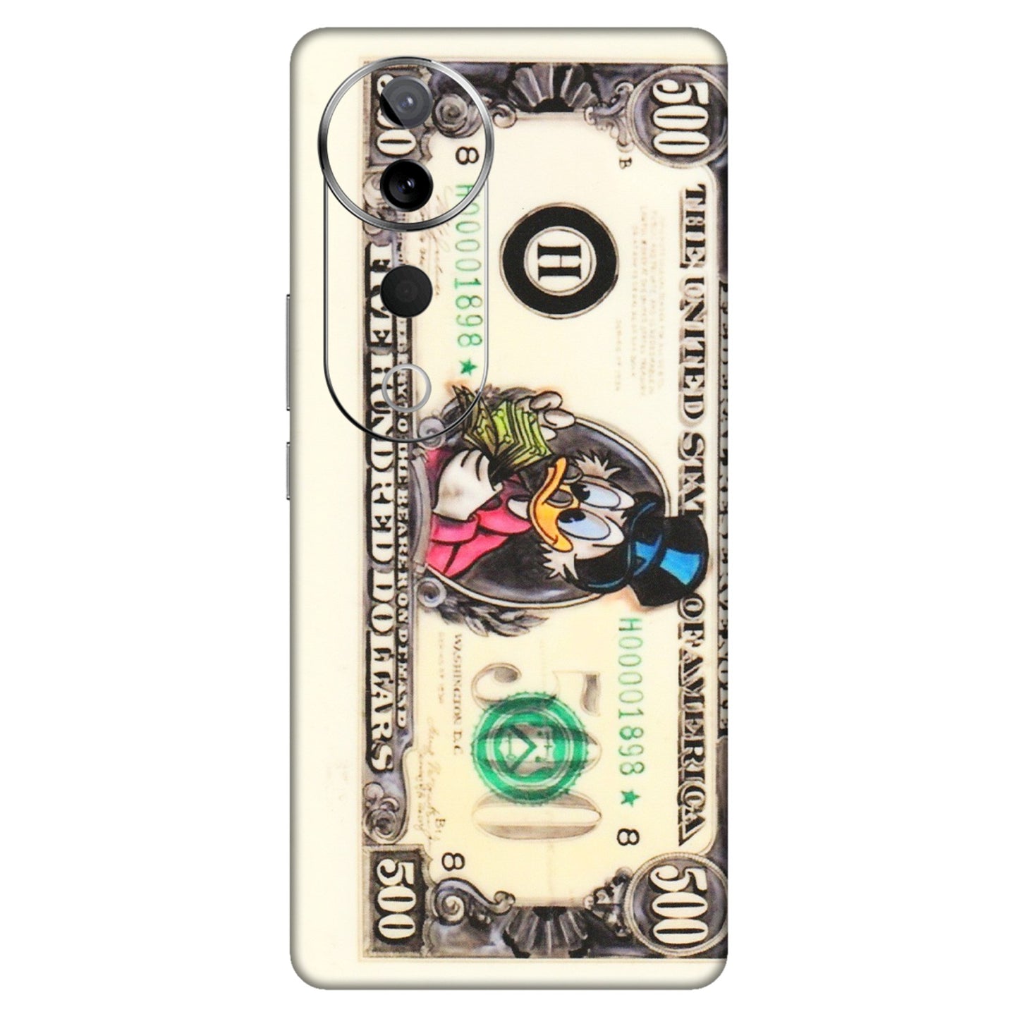 VIVO Z/V/X/T/U/S Series Phone Skins (All Models) - Five Hundred Dollar Duck - Transparent Finish (T-15) Vivo T3 Ultra (5G)