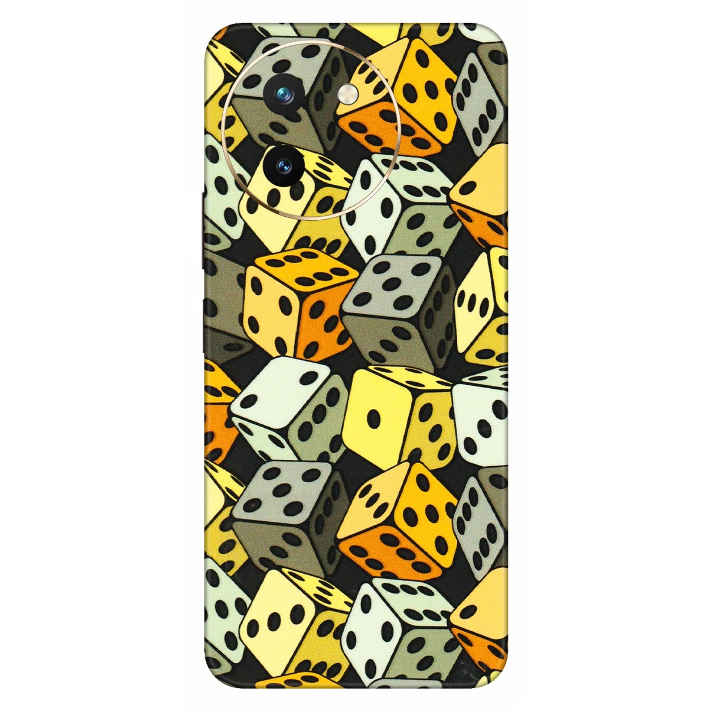 VIVO Z/V/X/T/U/S Series Phone Skins (All Models) - Dices Of Life - 3D Embossed Finish (L-04) Vivo T3 X (5G)