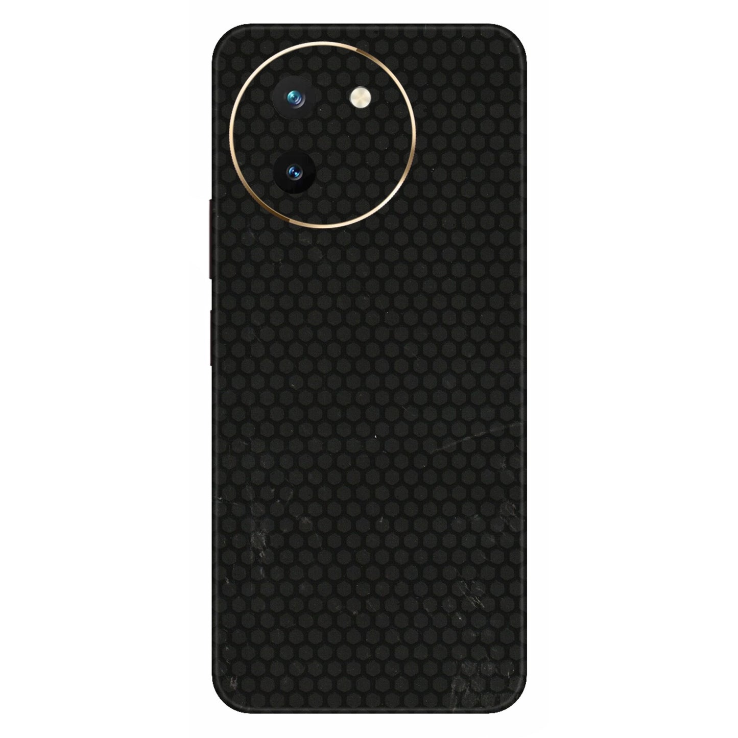 VIVO Z/V/X/T/U/S Series Phone Skins (All Models) - Black honeycomb - 3D Embossed Finish (L-114) Vivo T3 X (5G)