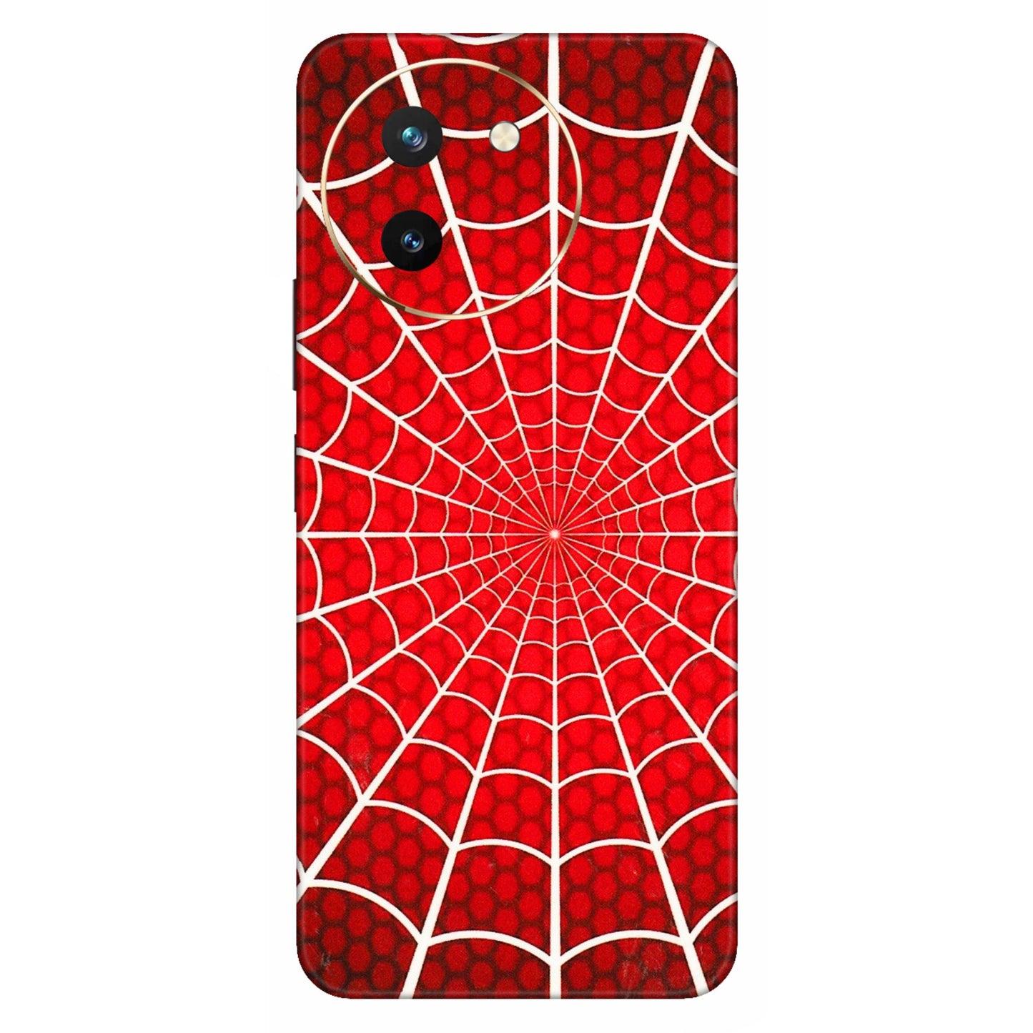 VIVO Z/V/X/T/U/S Series Phone Skins (All Models) - Classic Spidey Web - 3D Embossed Finish (L-115) Vivo T3 X (5G)