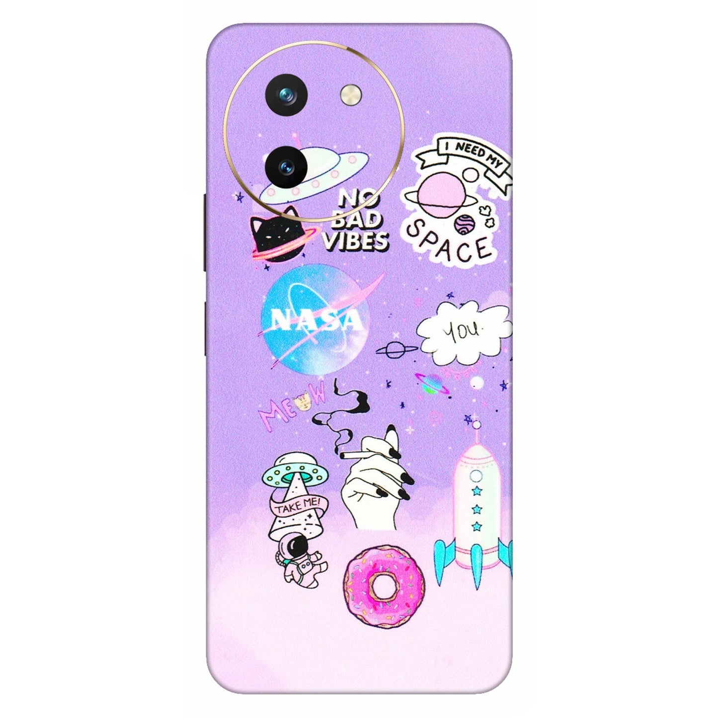 VIVO Z/V/X/T/U/S Series Phone Skins (All Models) - I Need My Nasa Skin - 3D Embossed Finish (L-149) Vivo T3 X (5G)