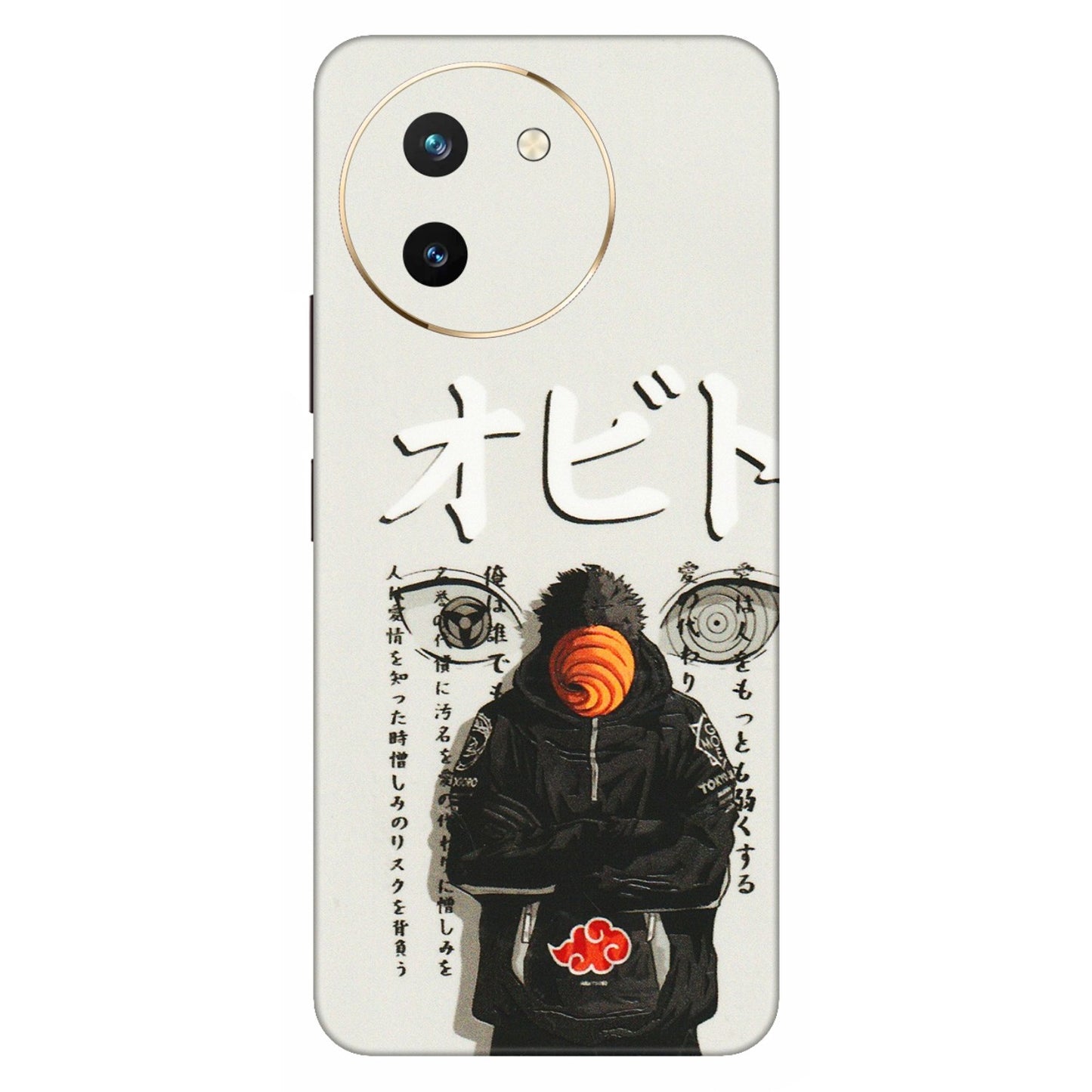 VIVO Z/V/X/T/U/S Series Phone Skins (All Models) - Obito Anime Eye - 3D Embossed Finish (L-19) Vivo T3 X (5G)