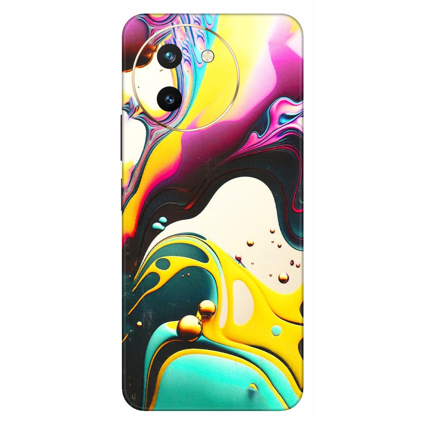VIVO Z/V/X/T/U/S Series Phone Skins (All Models) - Multicolor Abstract pattern - 3D Embossed Finish (L-254) Vivo T3 X (5G)