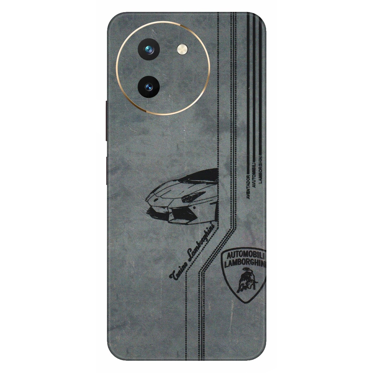 VIVO Z/V/X/T/U/S Series Phone Skins (All Models) - New Lamborgini Aventador - 3D Embossed Finish (L-321) Vivo T3 X (5G)