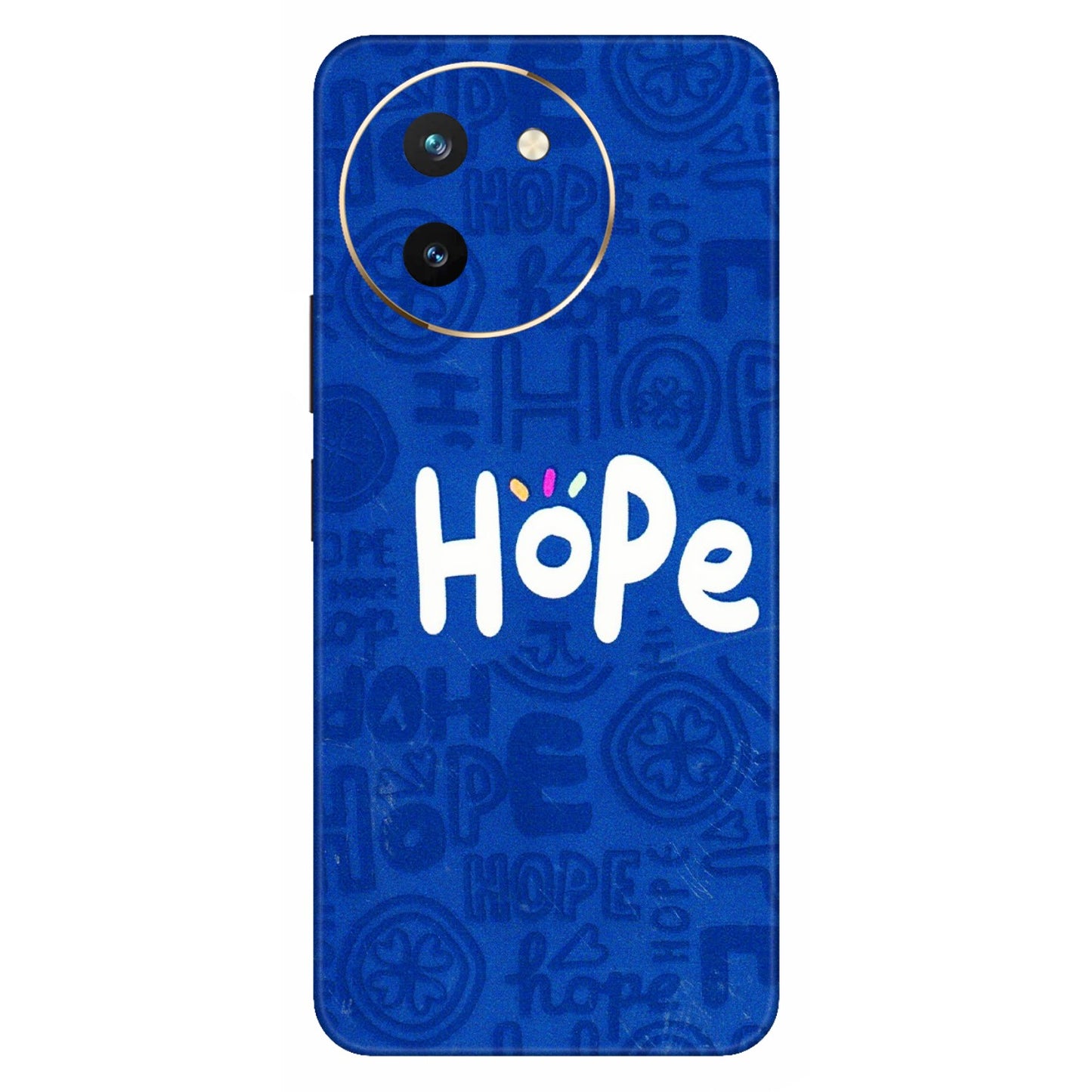 VIVO Z/V/X/T/U/S Series Phone Skins (All Models) - Hope Doodles Blue - 3D Embossed Finish (L-43) Vivo T3 X (5G)