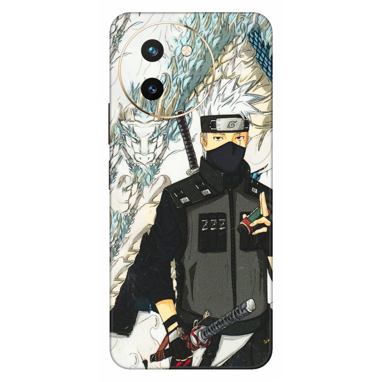 VIVO Z/V/X/T/U/S Series Phone Skins (All Models) - Kakashi Hatake Naruto Anime - 3D Embossed Finish (L-46) Vivo T3 X (5G)