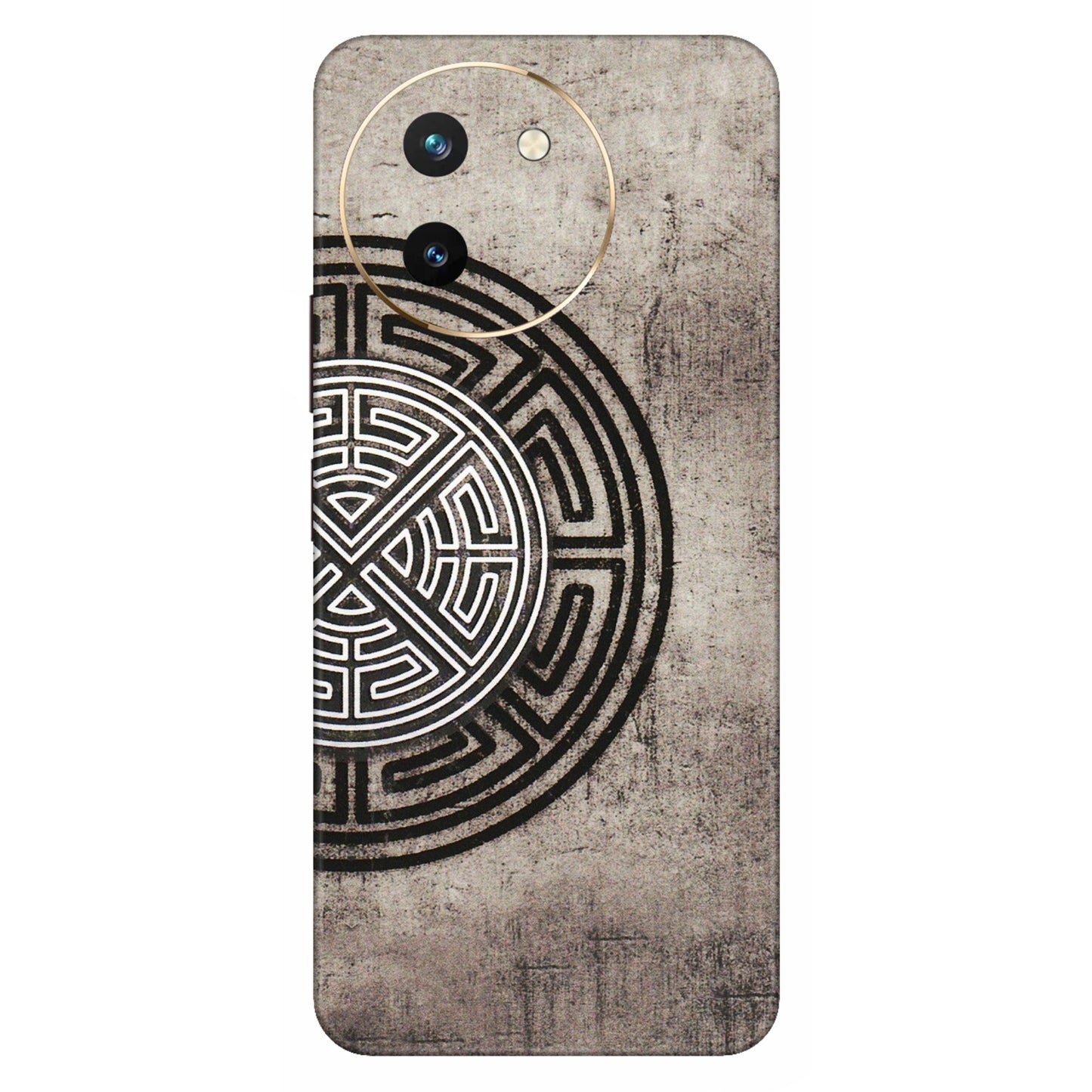 VIVO Z/V/X/T/U/S Series Phone Skins (All Models) - Mysterious Circular Design - 3D Embossed Finish (L-63) Vivo T3 X (5G)
