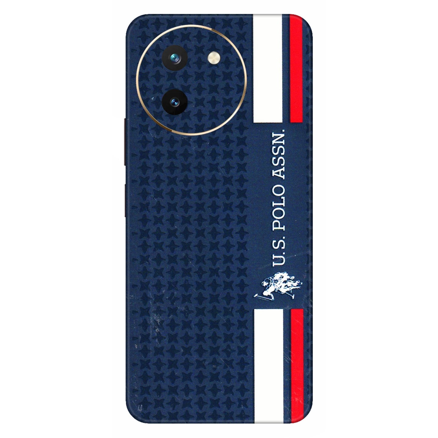 VIVO Z/V/X/T/U/S Series Phone Skins (All Models) - US POLO Designer Brand - 3D Embossed Finish (L-65) Vivo T3 X (5G)