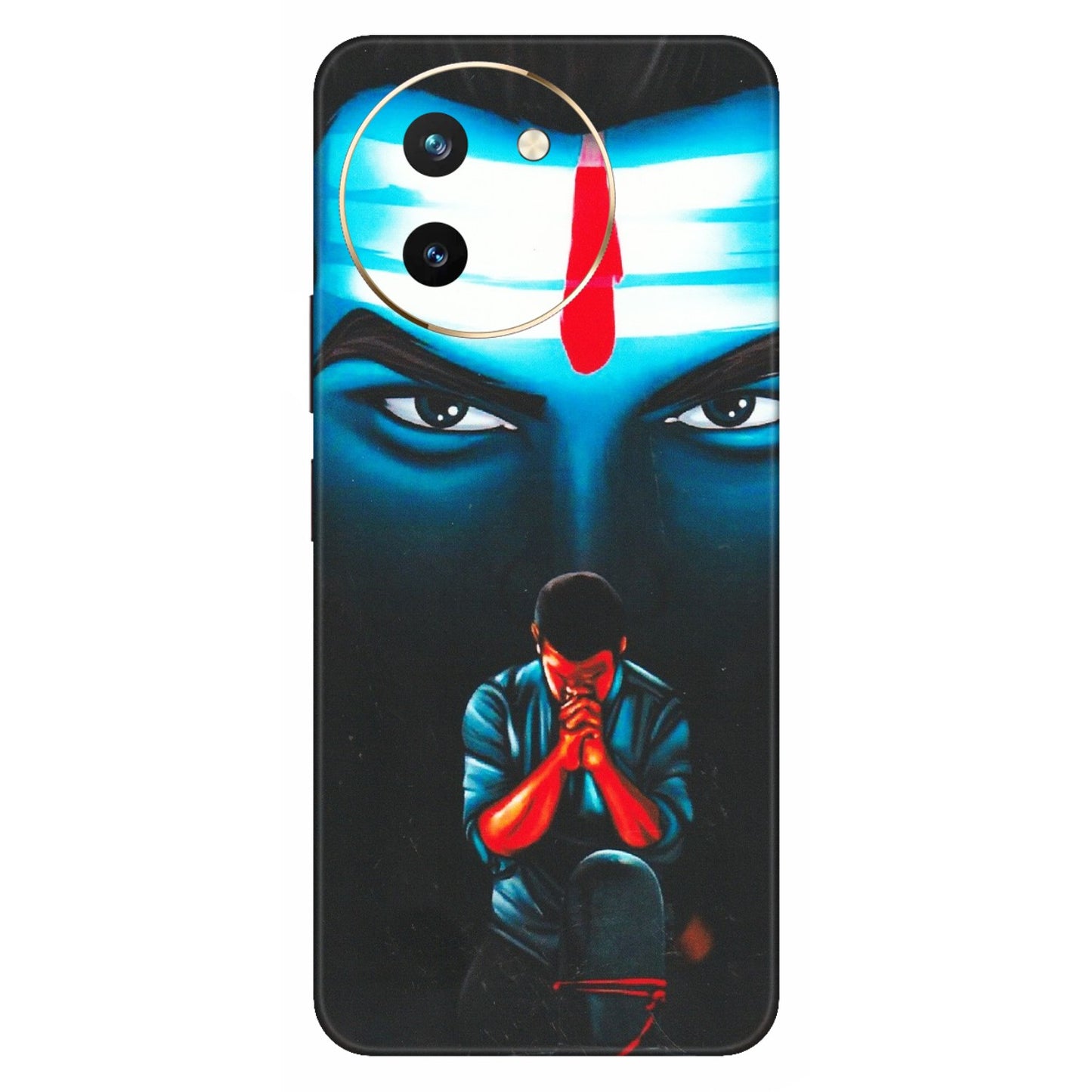 VIVO Z/V/X/T/U/S Series Phone Skins (All Models) - Mahakal Bhakt - Matte Finish (M-112) Vivo T3 X (5G)