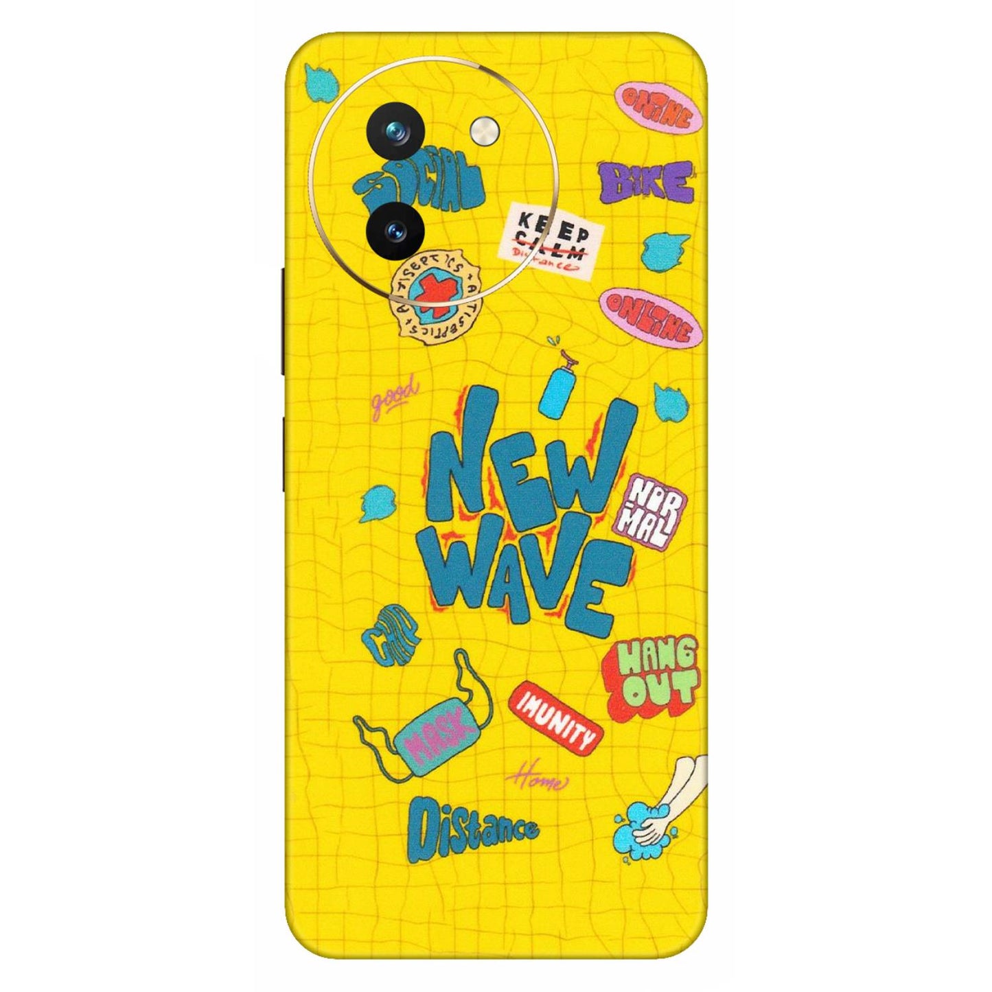 VIVO Z/V/X/T/U/S Series Phone Skins (All Models) - New Wave Life - Matte Finish (M-17) Vivo T3 X (5G)