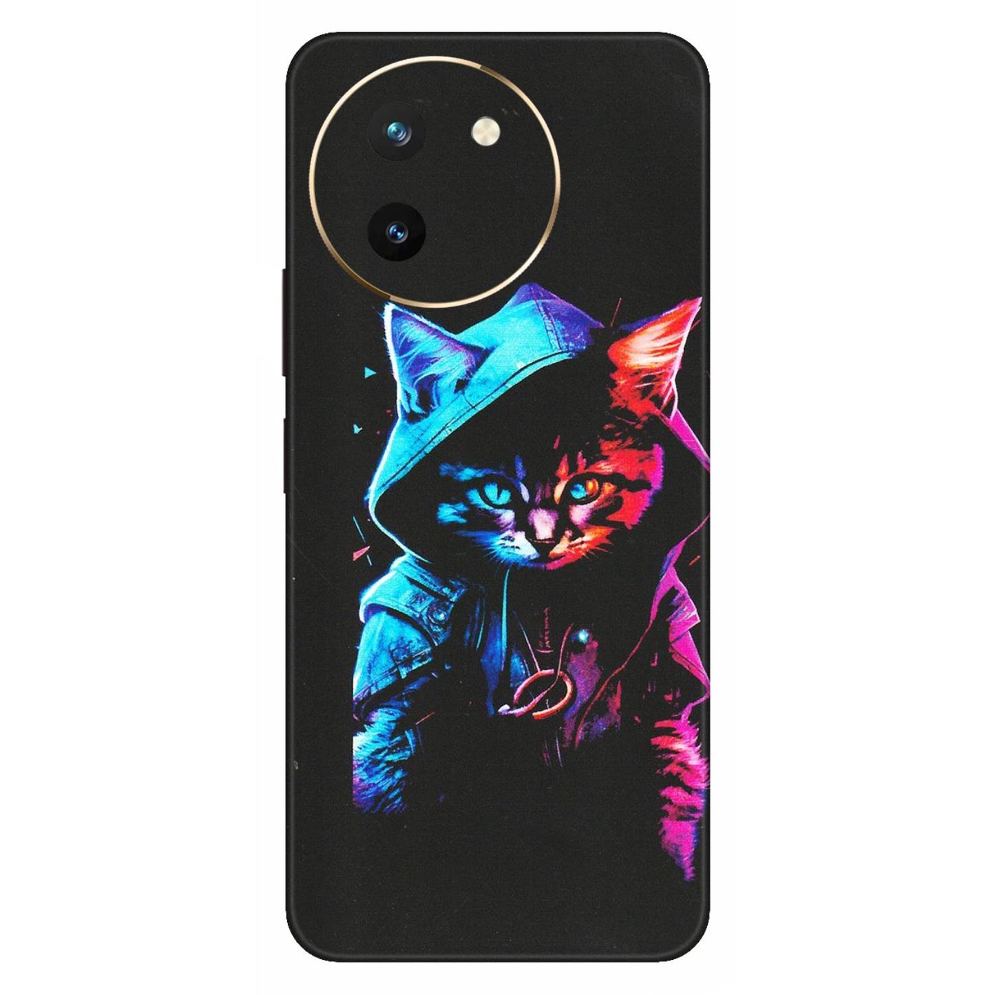VIVO Z/V/X/T/U/S Series Phone Skins (All Models) - Cyberpunk Cat - Matte Finish (M-45) Vivo T3 X (5G)