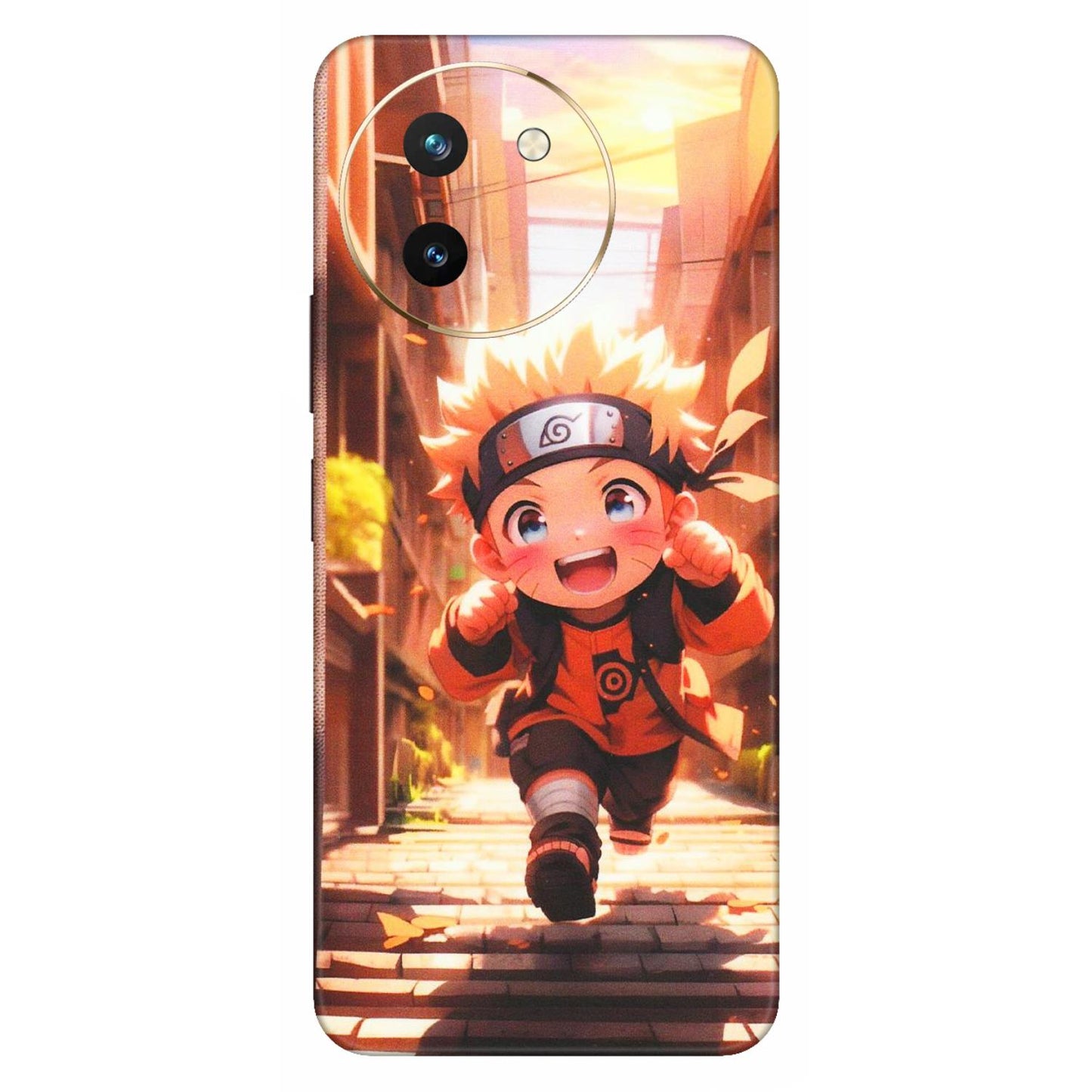 VIVO Z/V/X/T/U/S Series Phone Skins (All Models) - Naruto Cute Toon Running - Matte Finish (M-04) Vivo T3 X (5G)