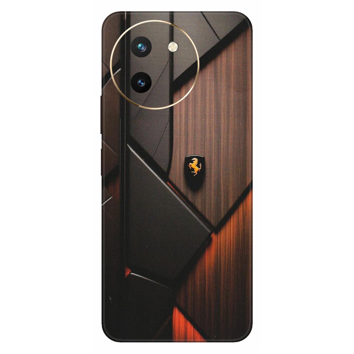 VIVO Z/V/X/T/U/S Series Phone Skins (All Models) - Lambo Beauty Wood Pattern Sober - Matte Finish (M-51) Vivo T3 X (5G)