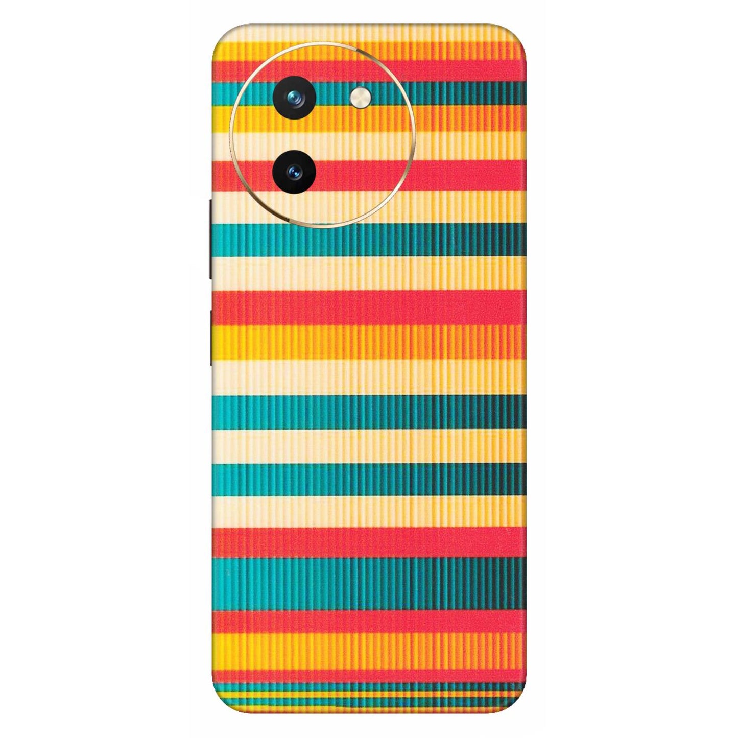 VIVO Z/V/X/T/U/S Series Phone Skins (All Models) - Colourful Stripes Soothing Effect - Matte Finish (M-86) Vivo T3 X (5G)
