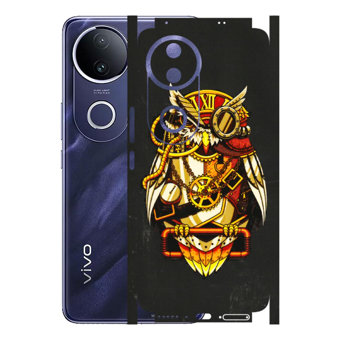 VIVO Z/V/X/T/U/S Series Phone Skins (All Models) - Classy Smart Owl - 3D Embossed Finish (L-144) Vivo T4R 5G