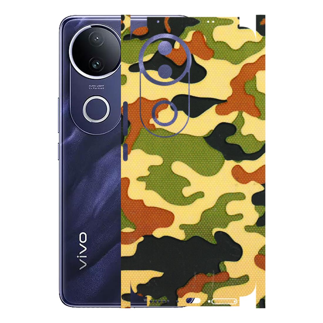 VIVO Z/V/X/T/U/S Series Phone Skins (All Models) - Indian Military - 3D Embossed Finish (L-234) Vivo T4R 5G