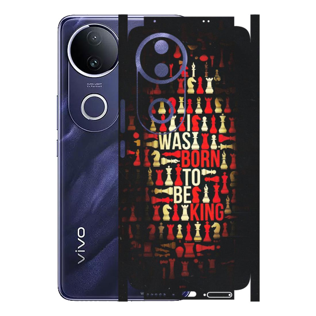 VIVO Z/V/X/T/U/S Series Phone Skins (All Models) - Born To Be King - Matte Finish (M-73) Vivo T4R 5G