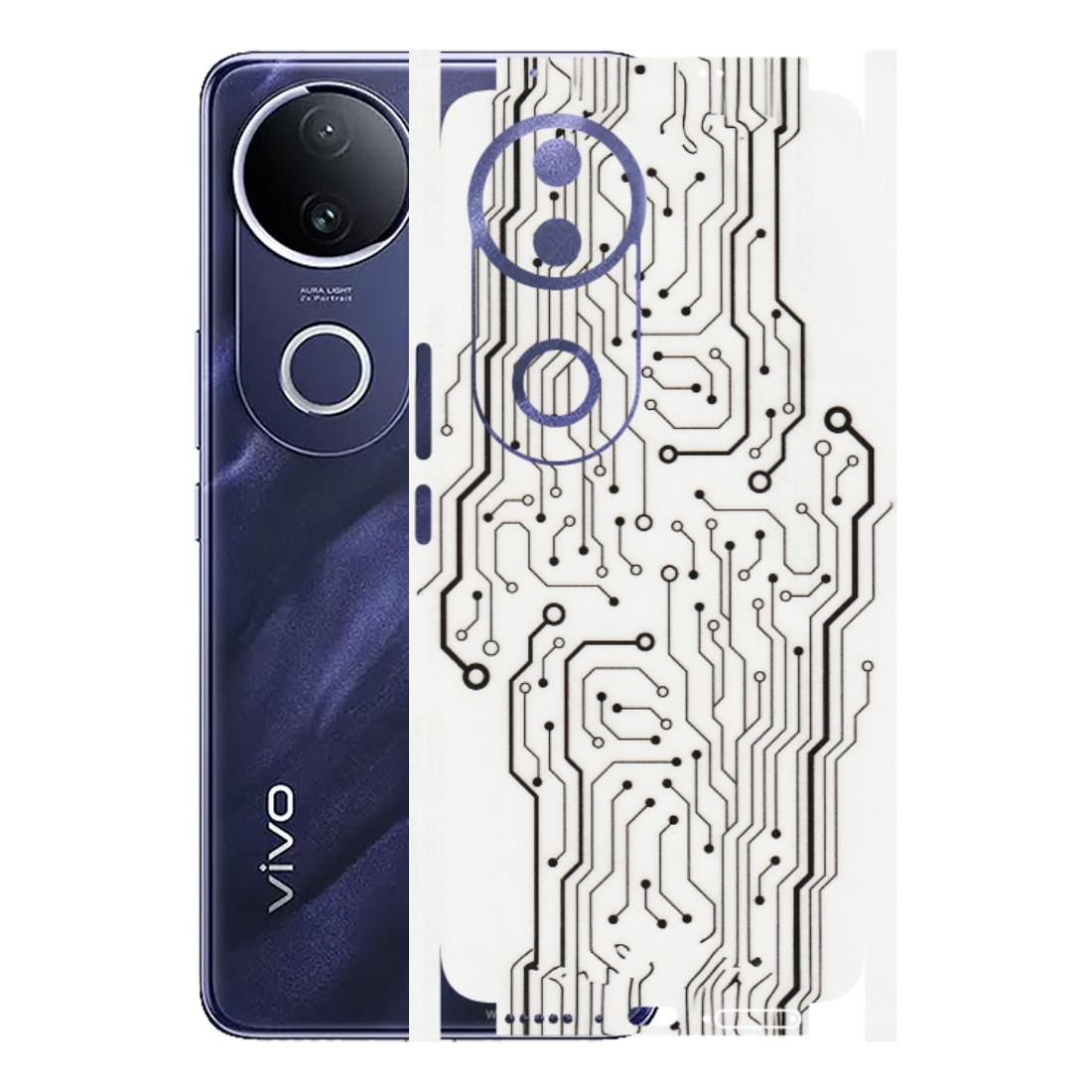 VIVO Z/V/X/T/U/S Series Phone Skins (All Models) - Tech Circuits - Transparent Finish (T-03) Vivo T4R 5G