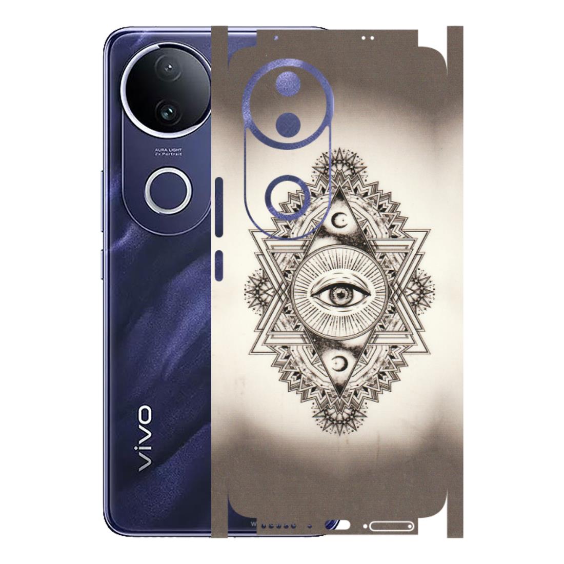 VIVO Z/V/X/T/U/S Series Phone Skins (All Models) - Illuminati Great Eye - Transparent Finish (T-14) Vivo T4R 5G