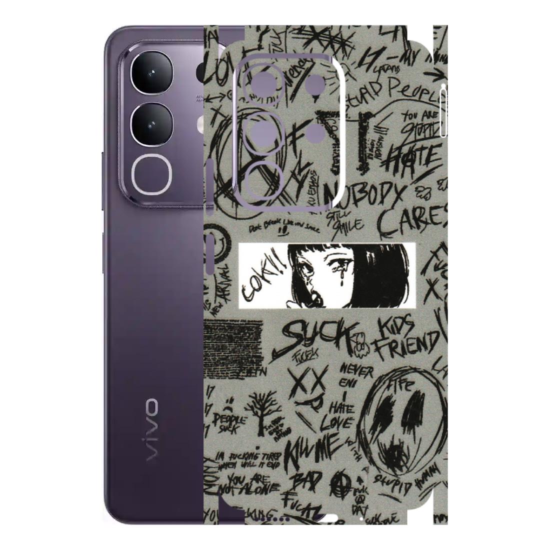 VIVO Z/V/X/T/U/S Series Phone Skins (All Models) - Never Have Love Anime - 3D Embossed Finish (L-260) Vivo T4X 5G