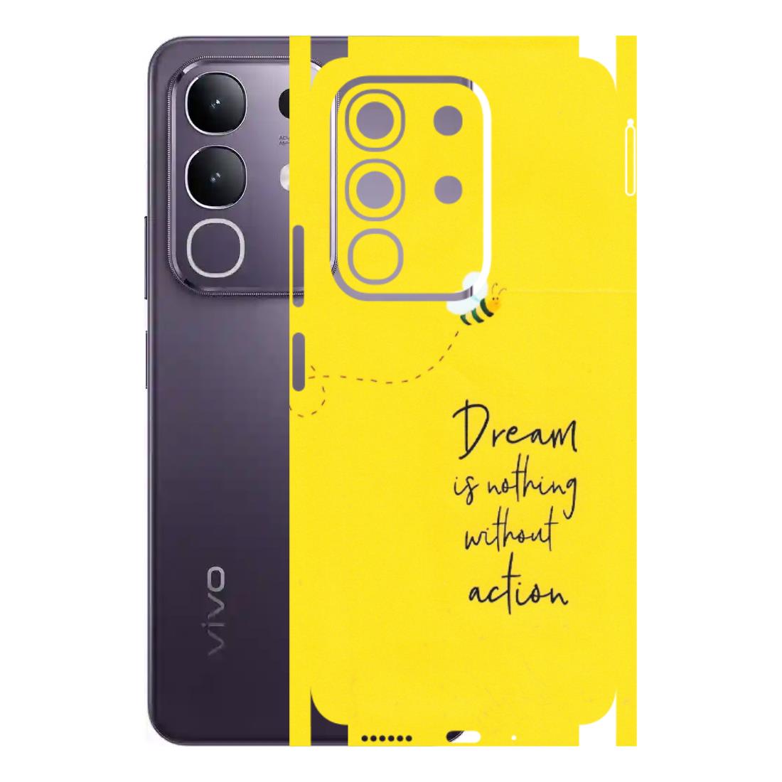 VIVO Z/V/X/T/U/S Series Phone Skins (All Models) - Dream Is Nothing Without Action - Matte Finish (M-138) Vivo T4X 5G