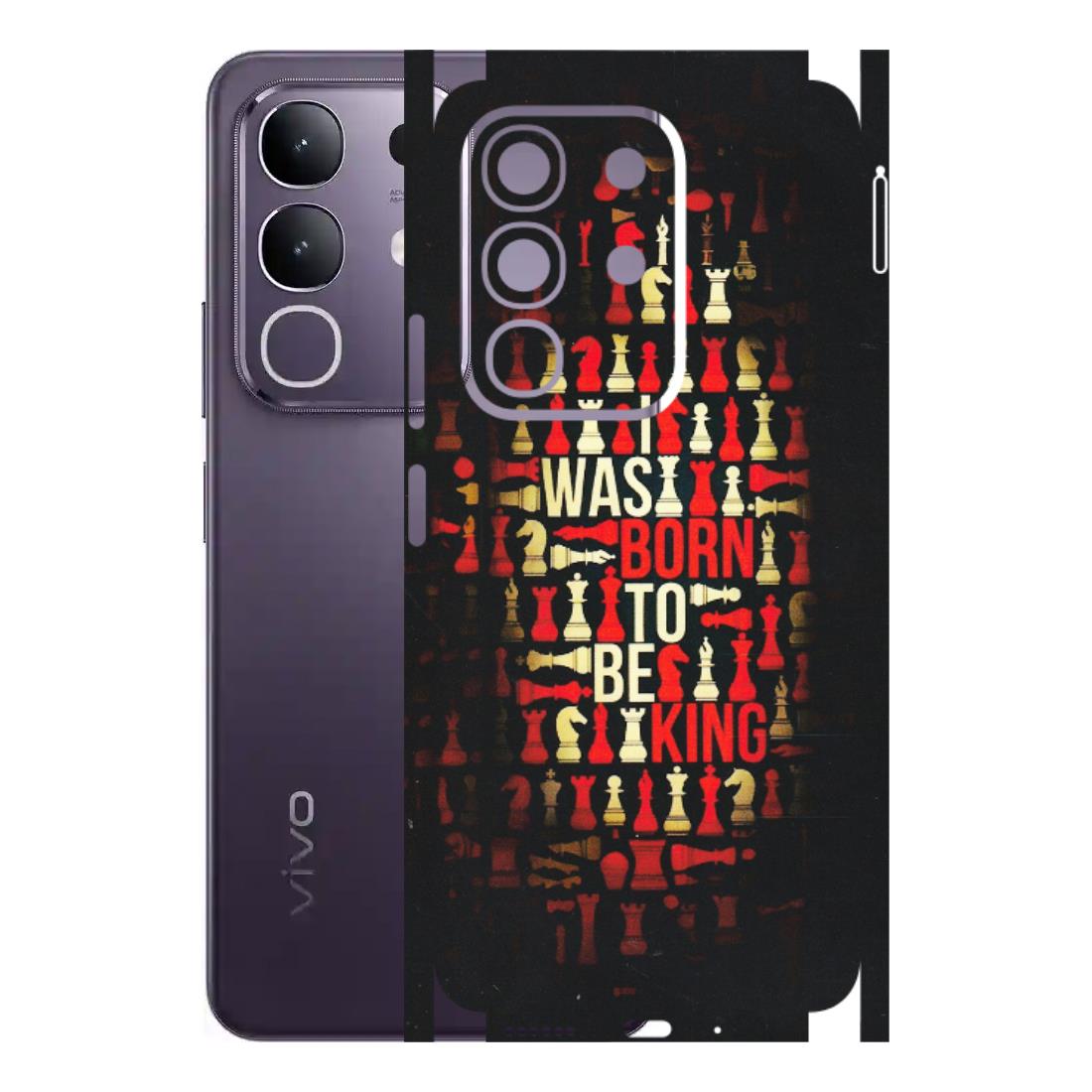 VIVO Z/V/X/T/U/S Series Phone Skins (All Models) - Born To Be King - Matte Finish (M-73) Vivo T4X 5G
