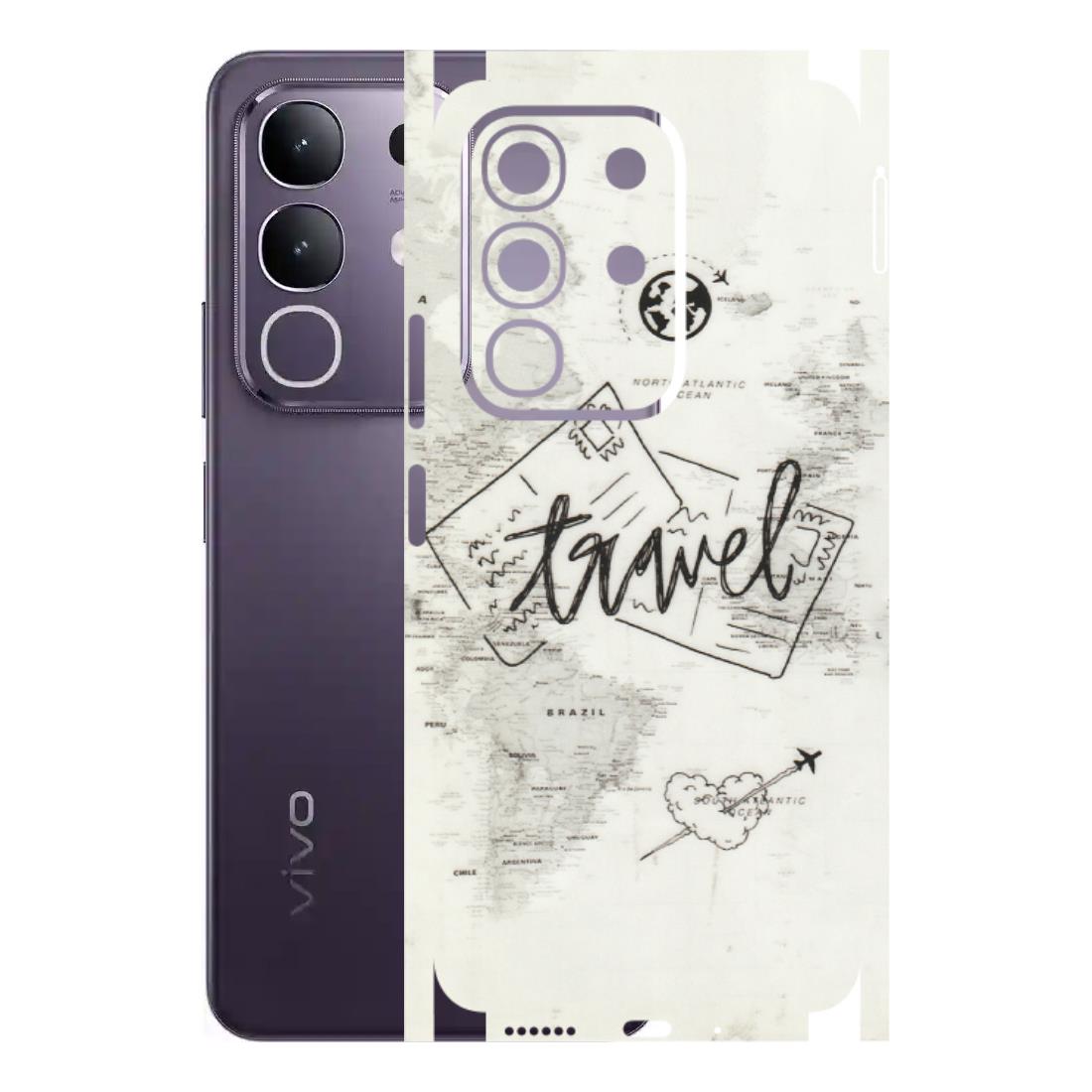 VIVO Z/V/X/T/U/S Series Phone Skins (All Models) - Travel Ticket - Transparent Finish (T-06) Vivo T4X 5G