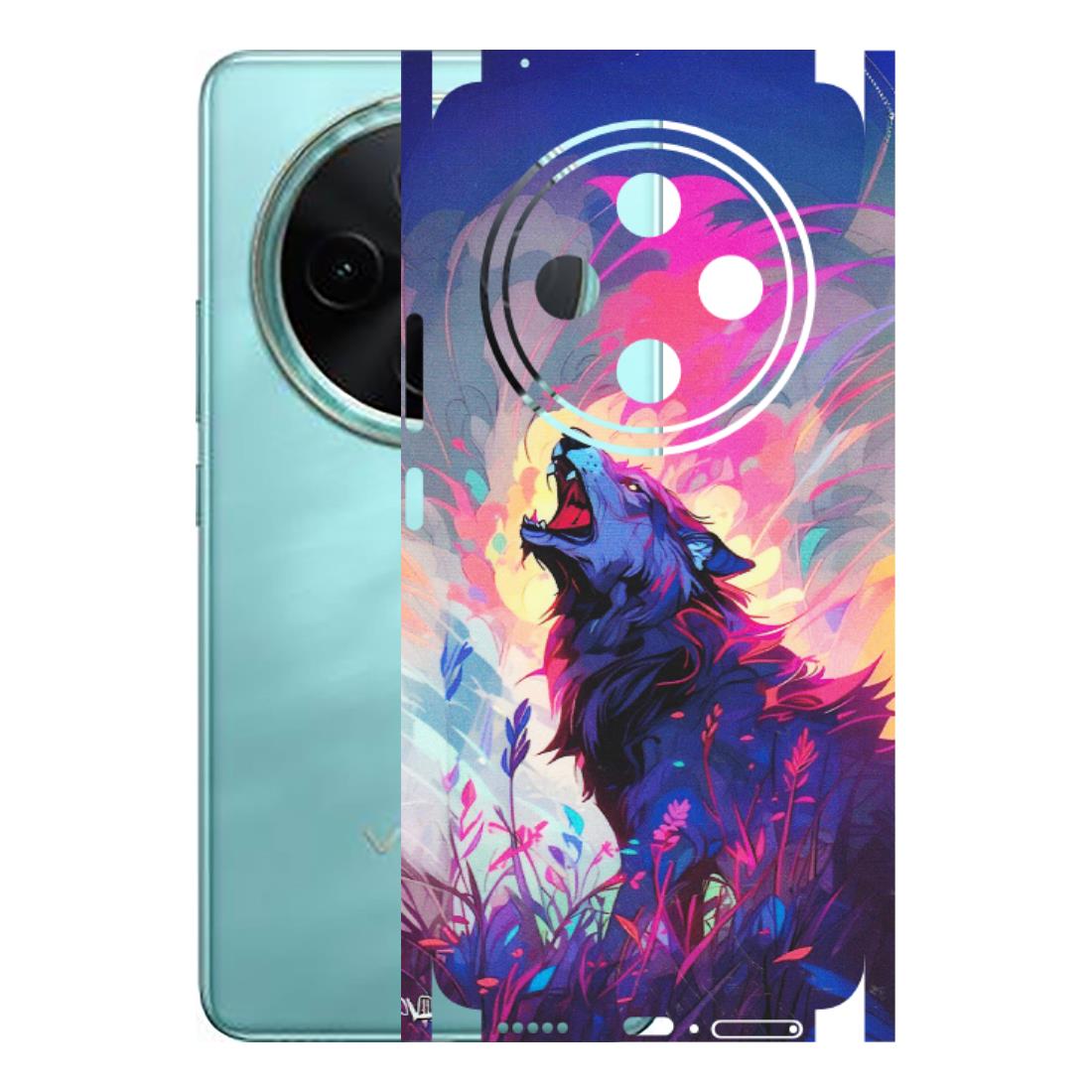 VIVO Z/V/X/T/U/S Series Phone Skins (All Models) - New Wild Wolf Abstract - Matte Finish (M-125) Vivo T4 5G