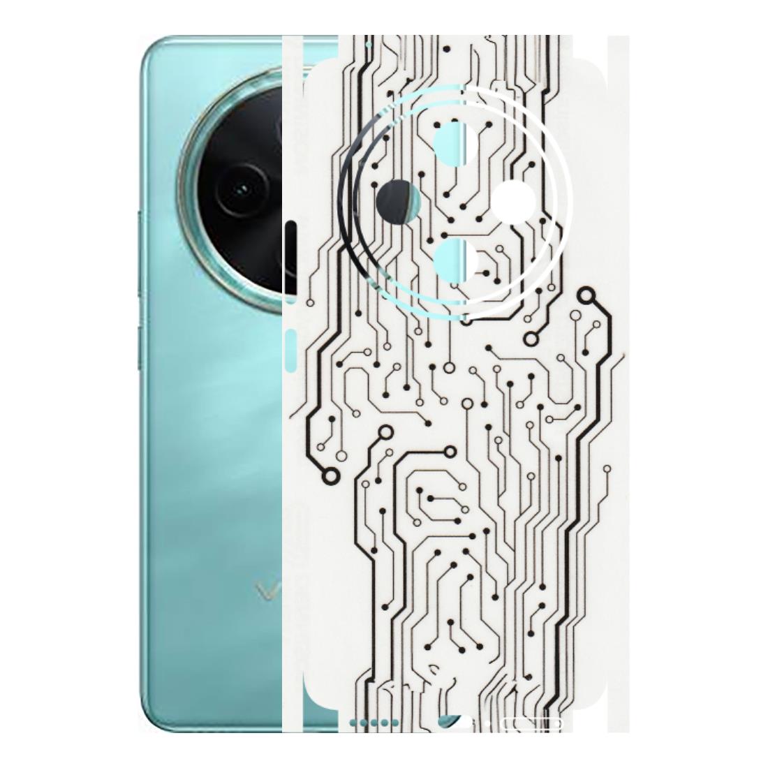 VIVO Z/V/X/T/U/S Series Phone Skins (All Models) - Tech Circuits - Transparent Finish (T-03) Vivo T4 5G