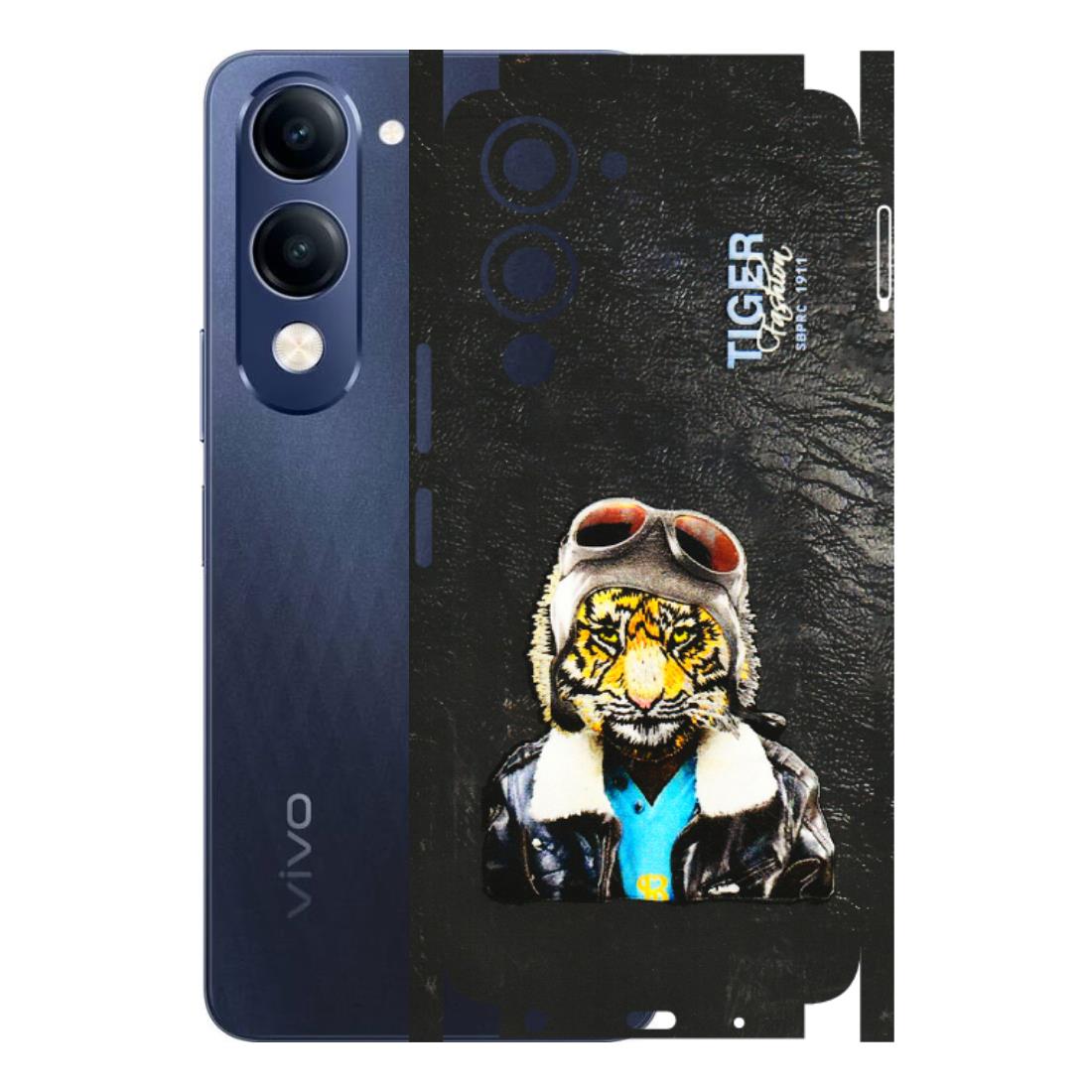VIVO Z/V/X/T/U/S Series Phone Skins (All Models) - Rider Tiger - 3D Embossed Finish (L-113) Vivo T4 Lite