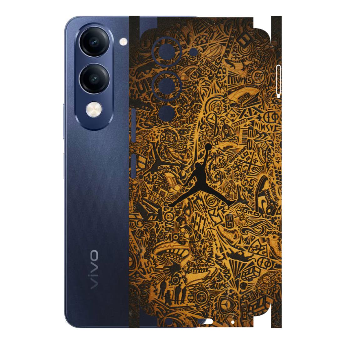 VIVO Z/V/X/T/U/S Series Phone Skins (All Models) - Premium Gold Basketball Player - 3D Embossed Finish (L-236) Vivo T4 Lite