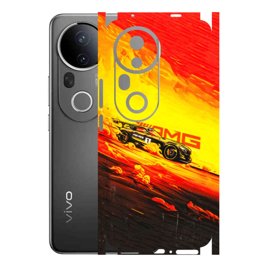 VIVO Z/V/X/T/U/S Series Phone Skins (All Models) - AMG Car Speed Cover - 3D Embossed Finish (L-256) Vivo T4 Ultra