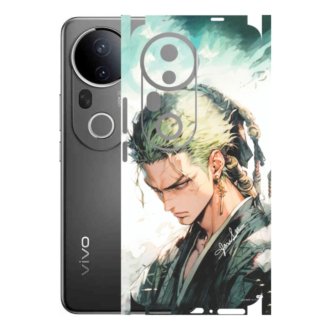 VIVO Z/V/X/T/U/S Series Phone Skins (All Models) - Pirate Hunter One Piece Anime - Matte Finish (M-157) Vivo T4 Ultra