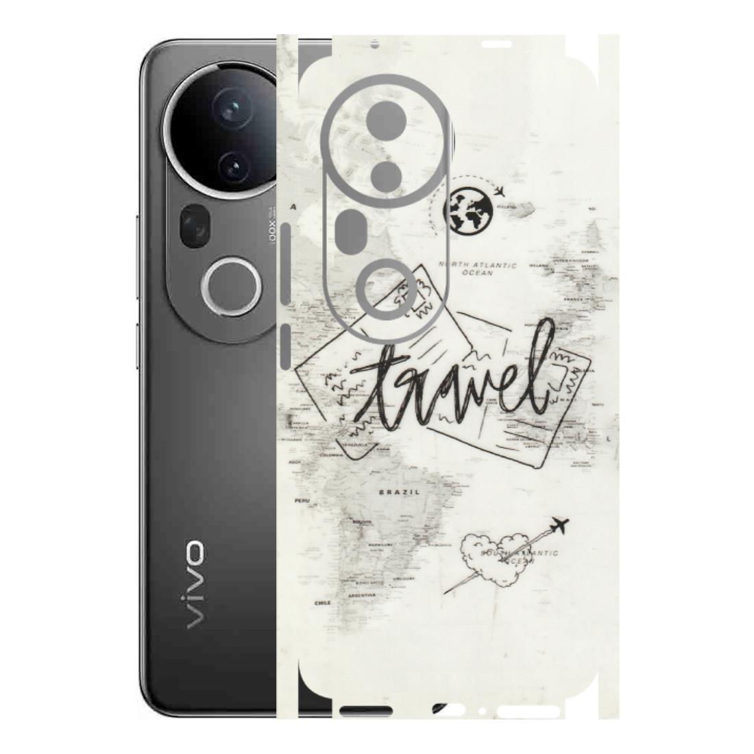 VIVO Z/V/X/T/U/S Series Phone Skins (All Models) - Travel Ticket - Transparent Finish (T-06) Vivo T4 Ultra