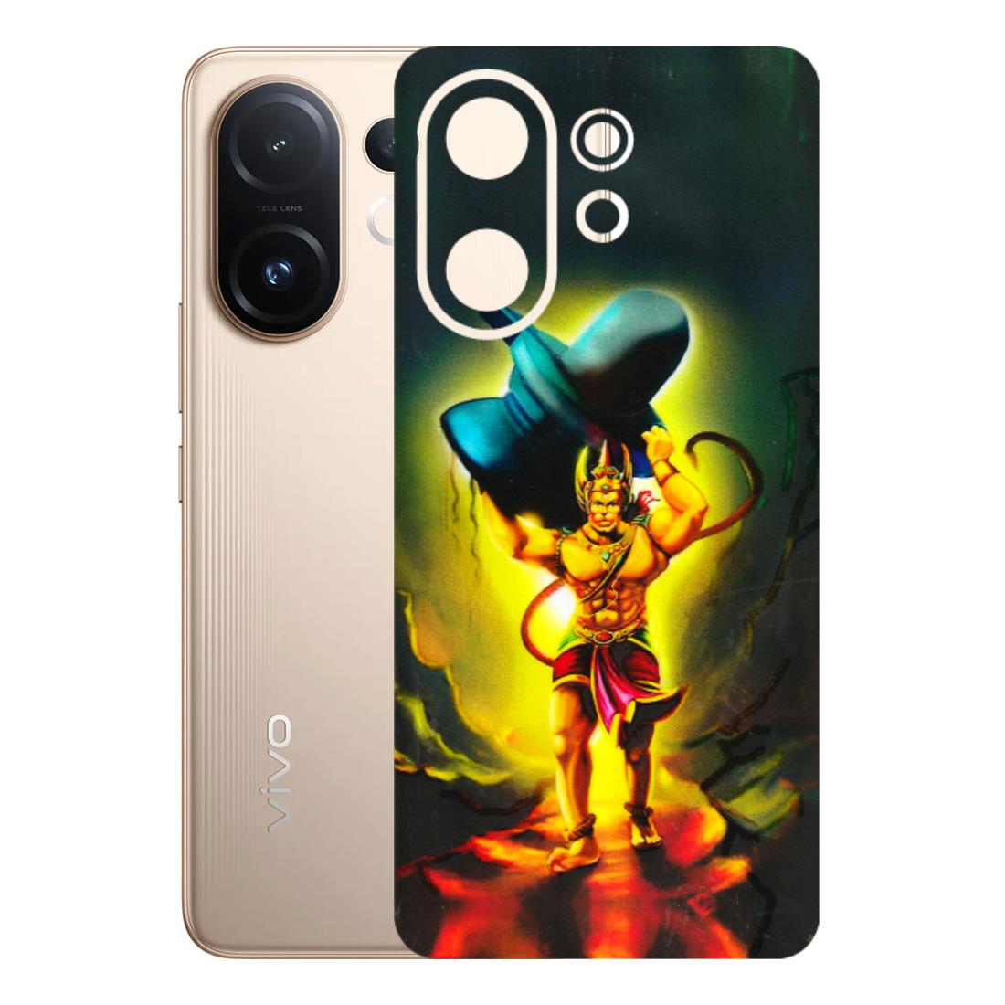 VIVO Z/V/X/T/U/S Series Phone Skins (All Models) - Hanuman Ji - 3D Embossed Finish (L-128) Vivo T4 pro