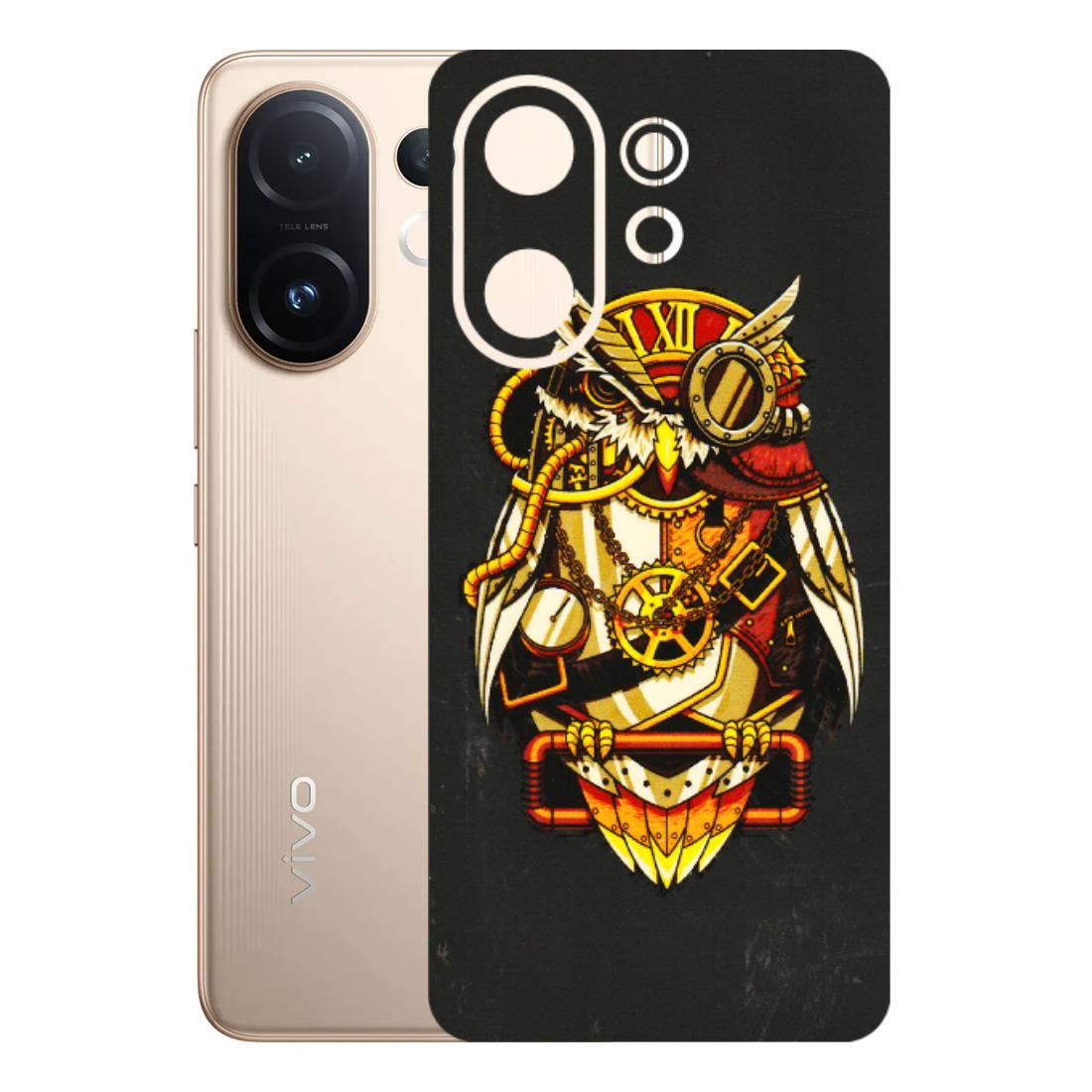 VIVO Z/V/X/T/U/S Series Phone Skins (All Models) - Classy Smart Owl - 3D Embossed Finish (L-144) Vivo T4 pro