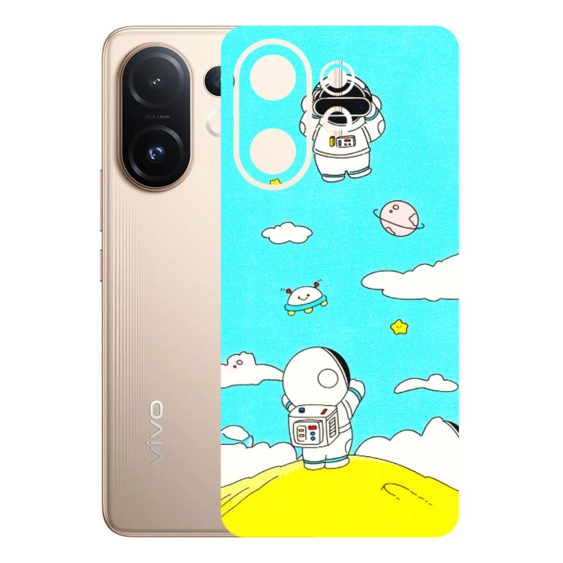 VIVO Z/V/X/T/U/S Series Phone Skins (All Models) - Blue Skies Astro Float - 3D Embossed Finish (L-230) Vivo T4 pro